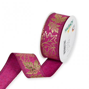 Druckband "Goldenes Herbstlaub" Pink/Gold