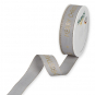 Druckband "Merry Christmas", Farbe: Grau/Gold