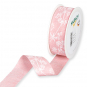 Druckband "Blumenranken", Farbe: Flamingo/Wei