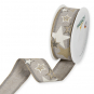 Druckband "Sterne" mehrfarbig, Farbe: Leinen/Creme/Gold