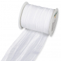Plissee-Taftband / Taftstoff, Farbe: Weiß