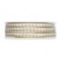 Vichy-Karoband mit formbarer Drahtkante, Farbe: beige