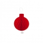 Wabenpapier "Kugel"  ca. 23 cm, Farbe: Rot