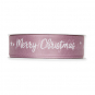 Druckband "Merry Christmas", Farbe: Altrosa/Wei