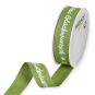 Druckband "Herzlichen Glckwunsch", Farbe: Moosgrn/Wei