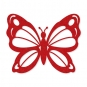 Filz-Schmetterling 4 Stück, Farbe: rot