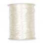 Crush-Satinband/-stoff, Farbe: Creme