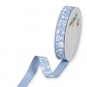 Druckband "Bltenkonfetti", Farbe: Hellblau/Wei