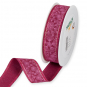 Druckband "Eisblumen", Farbe: Beere/Pink/Gold