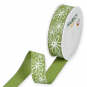 Druckband "Blten", Farbe: Moosgrn/Wei