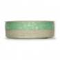 Jacquardband "Blumen", Farbe: mint/wei