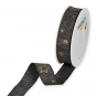Druckband "Sterne", Farbe: Schwarz/Gold