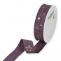 Druckband "Sterne", Farbe: Violet/Gold