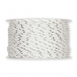 Papierkordel mit Lurex, Farbe: wei/silber