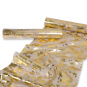 Dekostoff mit Metallic-Druck, Farbe: Natur/Gold