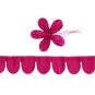 Ziehschleifenband "Blume" befllbar, Farbe: pink