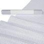 Organza Glitterdruck "Diamant-Muster", Farbe: Silber