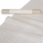 Organza Glitterdruck "Diamant-Muster", Farbe: Gold