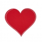 Tafelstoff-Sticker "Herz", Farbe: Rot