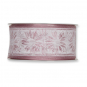 Transp. Druckband "Blten", Farbe: Pastellbeere/Wei