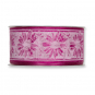Transp. Druckband "Blten", Farbe: Pink/Wei