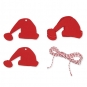 Papier-Anhänger "Mütze", Farbe: rot