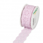 Baumwollband, Lochstickerei 40 mm, Farbe: Pastellrosa