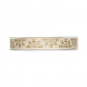 Jacquardband "Schneesterne" 15 mm, Farbe: gold/creme