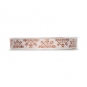 Jacquardband "Schneesterne" 15 mm, Farbe: kupfer/wei