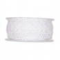Häkelspitze aus Baumwolle 42 mm, Farbe: weiß