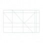 Metall-Deko, eckig, Farbe: Mint