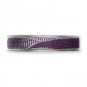 Dekoband Strick-Optik, Farbe: violet/silber