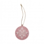 Holz-Hnger, rund, Farbe: Rosa