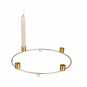 Metall-Kerzenstnder, Farbe: Gold