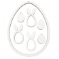 Holz Hoop "Ostern", Farbe: Wei