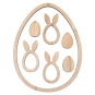 Holz Hoop "Ostern", Farbe: Natur