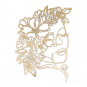 Paper Cutting "Flower Head", Farbe: Gold