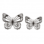 Paper Cutting "Schmetterlinge" 5 Stck, Farbe: Schwarz