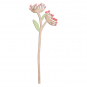 Holz-Stecker "Blume", Farbe: Rose/Grn/Natur