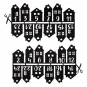Filz-Adventskalender "Huser", Farbe: Schwarz