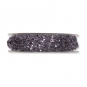 Glitter-Flechtband, Farbe: Anthrazit