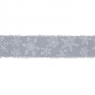 Baumwoll-Druckband "Eiskristalle", Farbe: Eisblau/Wei