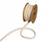 geflochtenes Band "Leder-Optik", Farbe: Sand