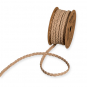 geflochtenes Band "Leder-Optik", Farbe: Natur