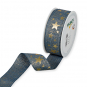 Druckband "Sterne", Farbe: Blau/Gold