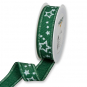 Druckband "Sterne", Farbe: Dunkelgrn/Wei