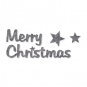 Filz-Sticker Schriftzüge Frohe Weihnachten, Farbe: grau