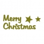 Filz-Sticker Schriftzüge Frohe Weihnachten, Farbe: olivgrün