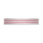 Streifenband mit Lurexakzenten, Farbe: Rosa/Weiß/Silber