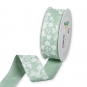 Druckband "Blten-Muster", Farbe: Mint/Wei